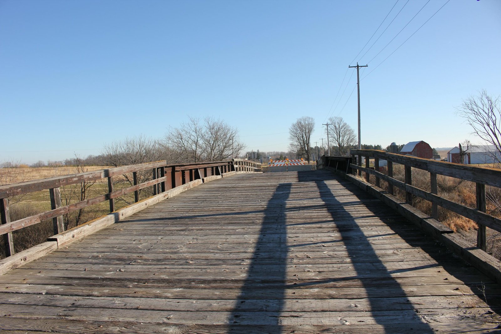 Looking north